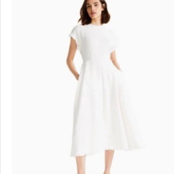 Alfani | Dresses | Alfani White Fringe Trim Fitandflare Dress Size Large  Nwt | Poshmark